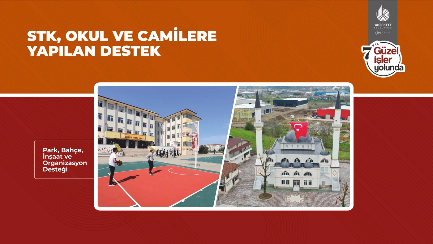 STK, Okul ve Camilere Yapılan Destek — sunum görseli